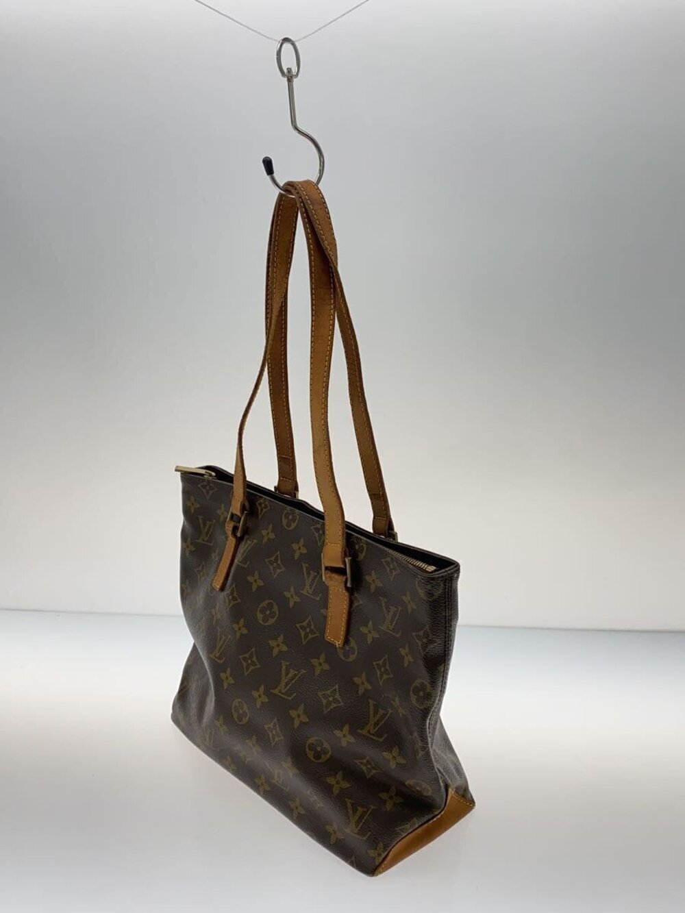 Louis Vuitton Canvas Piano Brown Cabas Monogram Brown
